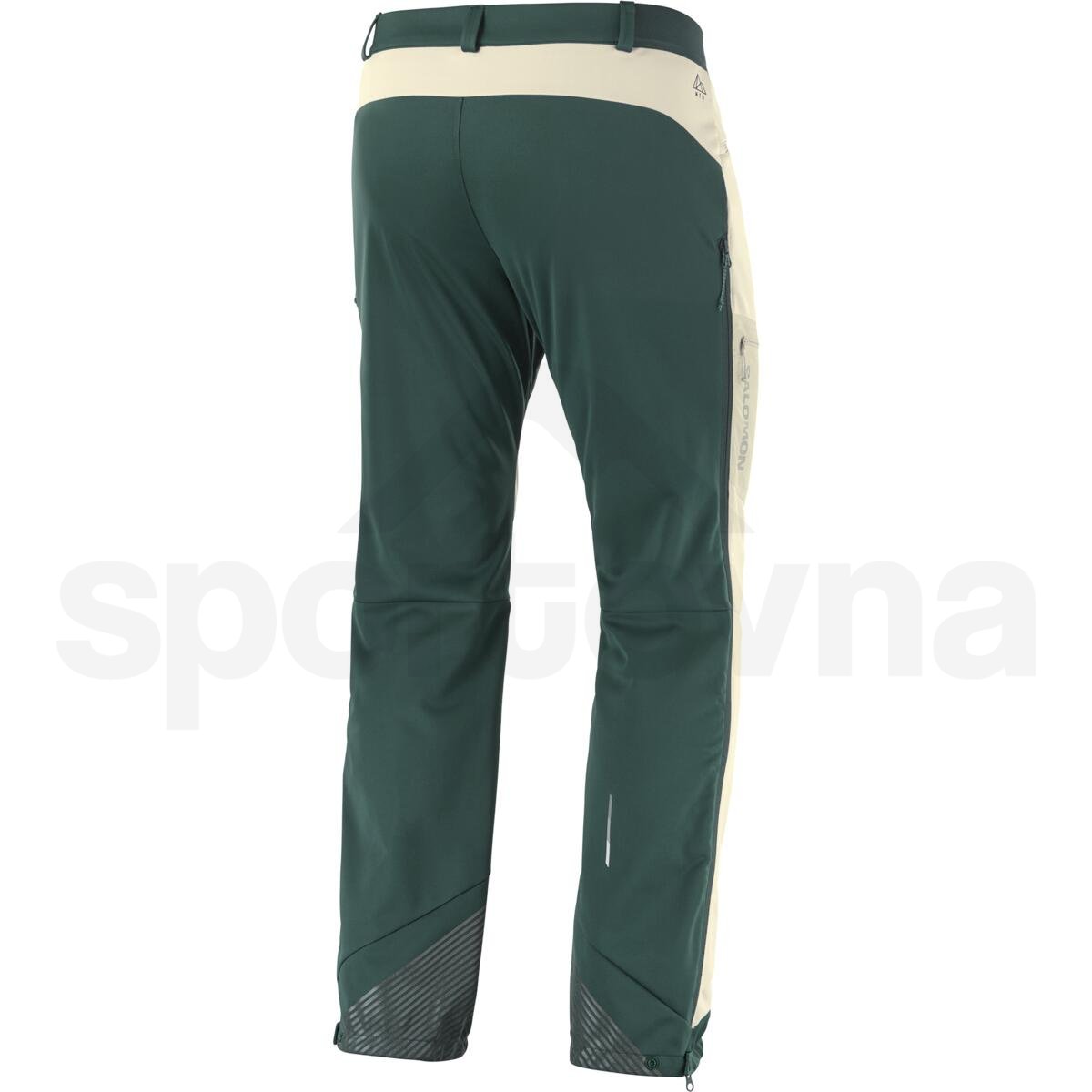 Pánské lyžařské kalhoty Salomon MTN GTX® Softshell Pant - hnědá/zelená