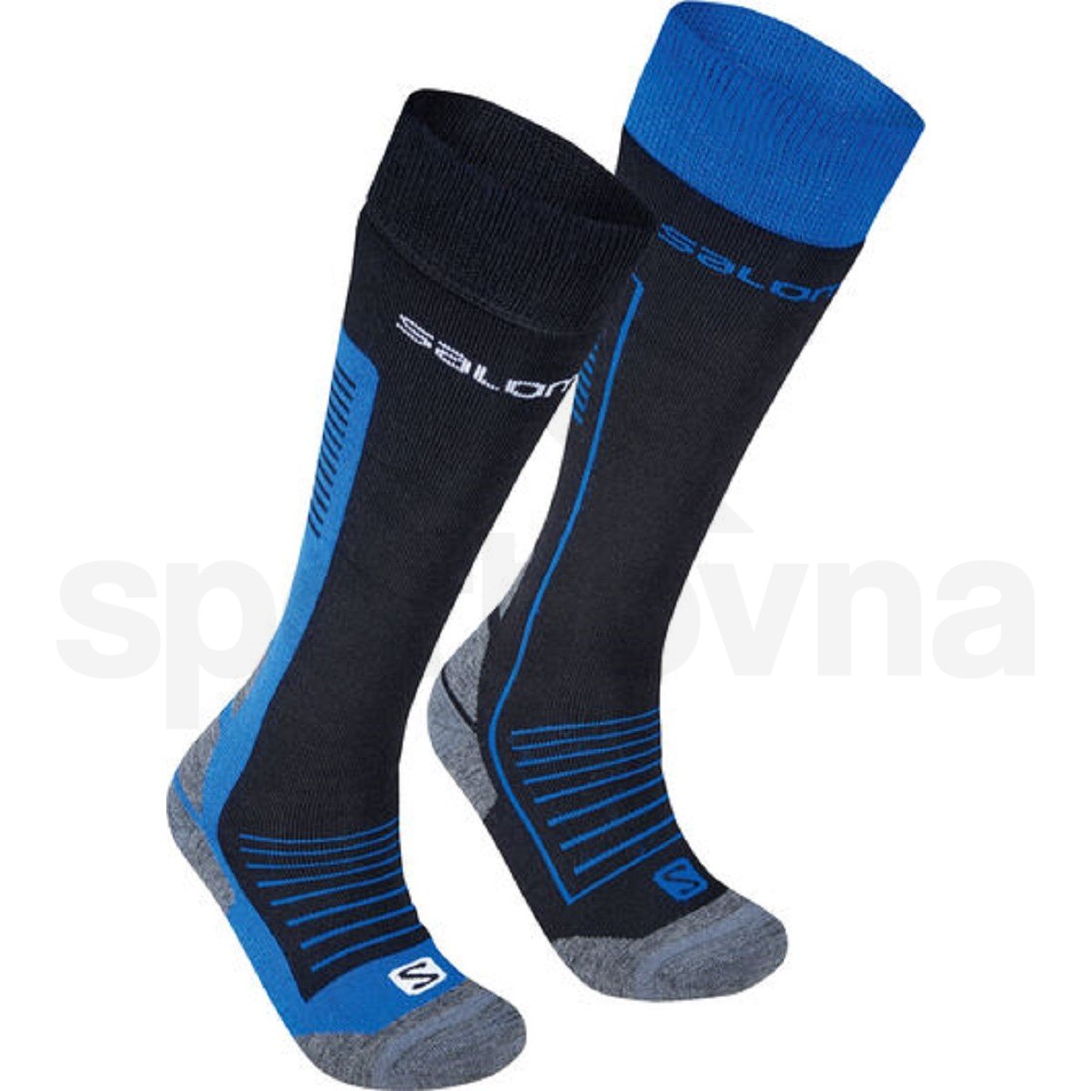 Ponožky Salomon Elios 2 pack - černá/modrá