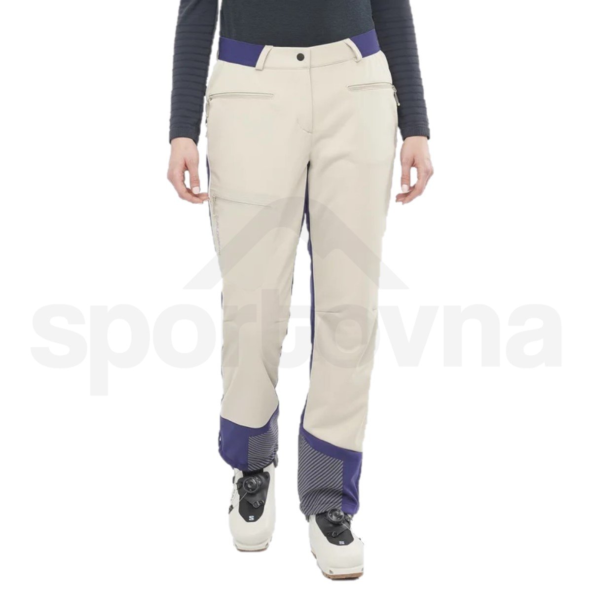 Kalhoty Salomon MTN GTX® Softshell Pant W - bílá/modrá