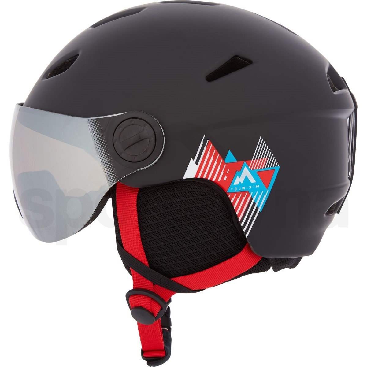 Lyžařská helma McKinley Ski Pulse Revo Visier Jr - černá