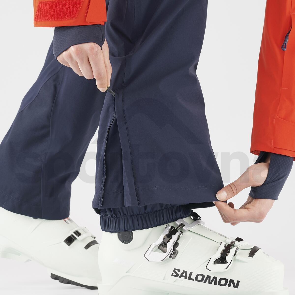 Kalhoty Salomon Brilliant Pants W (zkrácená délka) - tmavě modrá