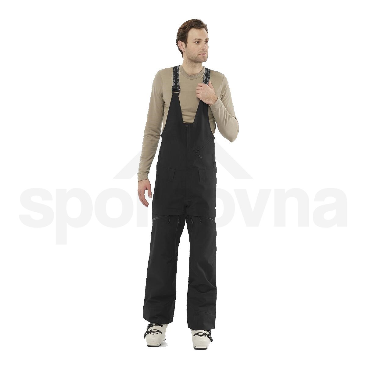 Kalhoty Salomon Stance 3L Bib Pant M - černá