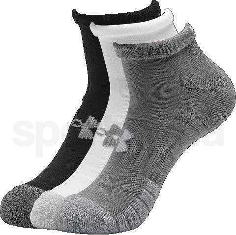 Ponožky Under Armour Heatgear Locut - šedá/bílá/černá