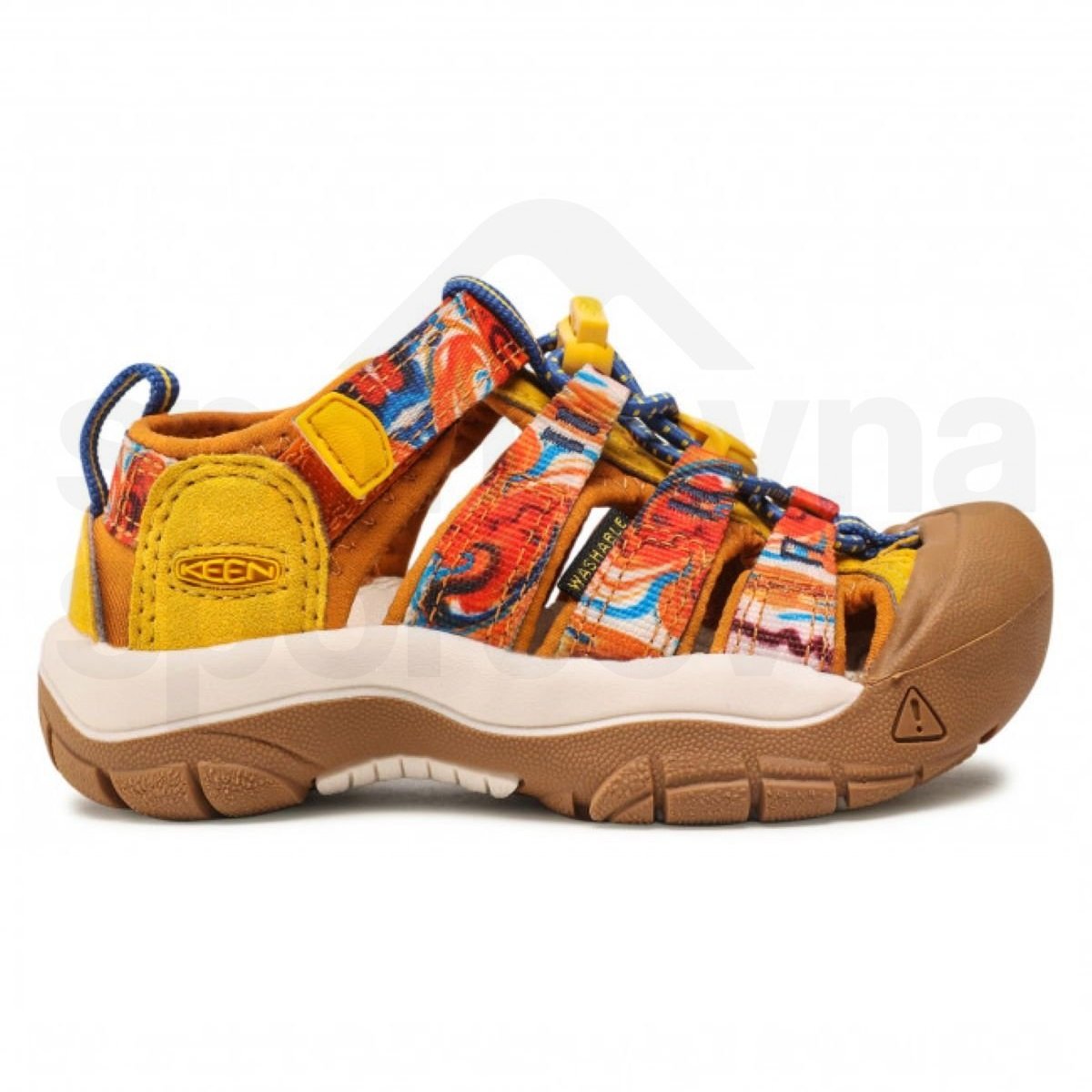 Dětské outdoorové sandály Keen NEWPORT H2 K - oranžová_žlutá