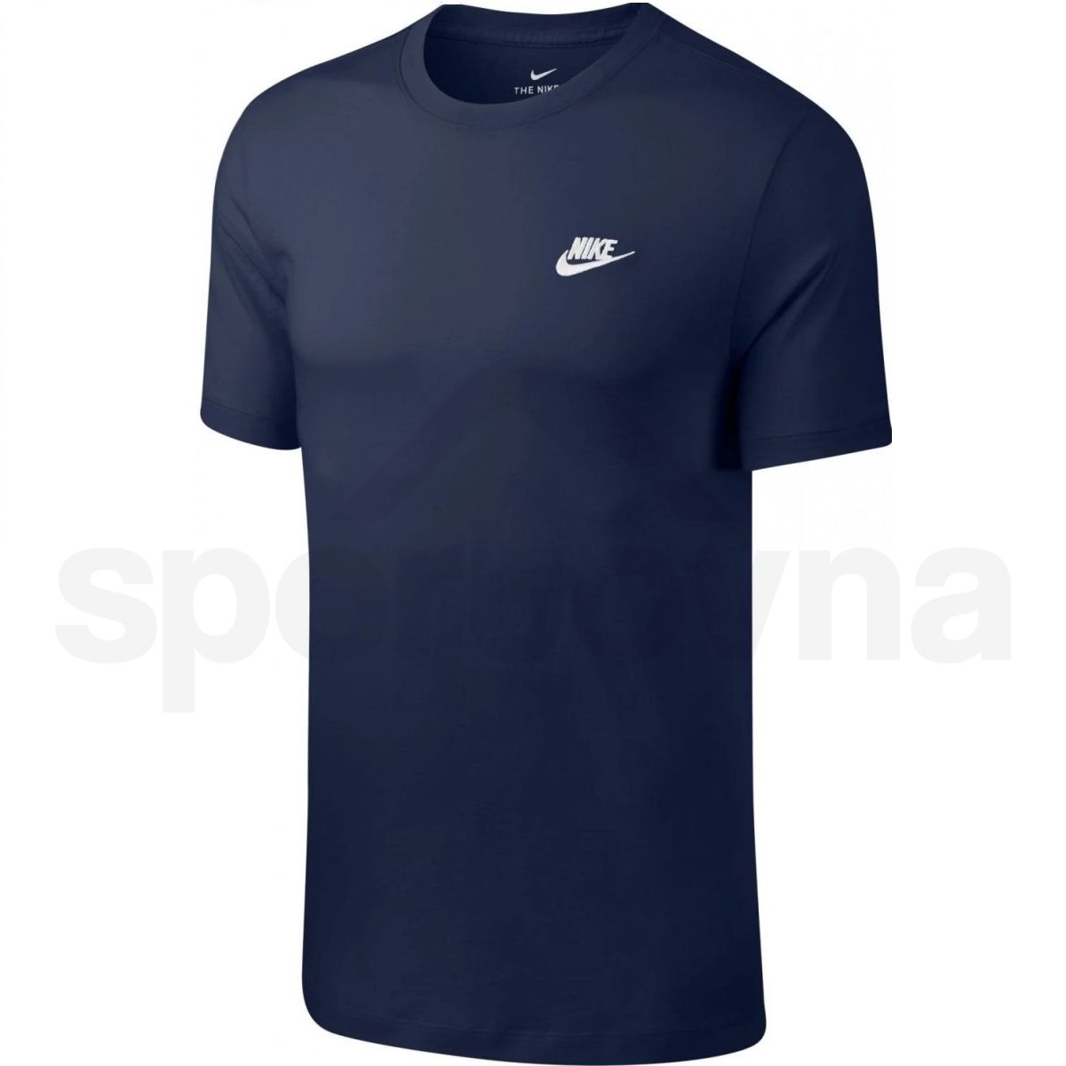 Tričko Nike Nsw Club Tee M - modrá/bílá