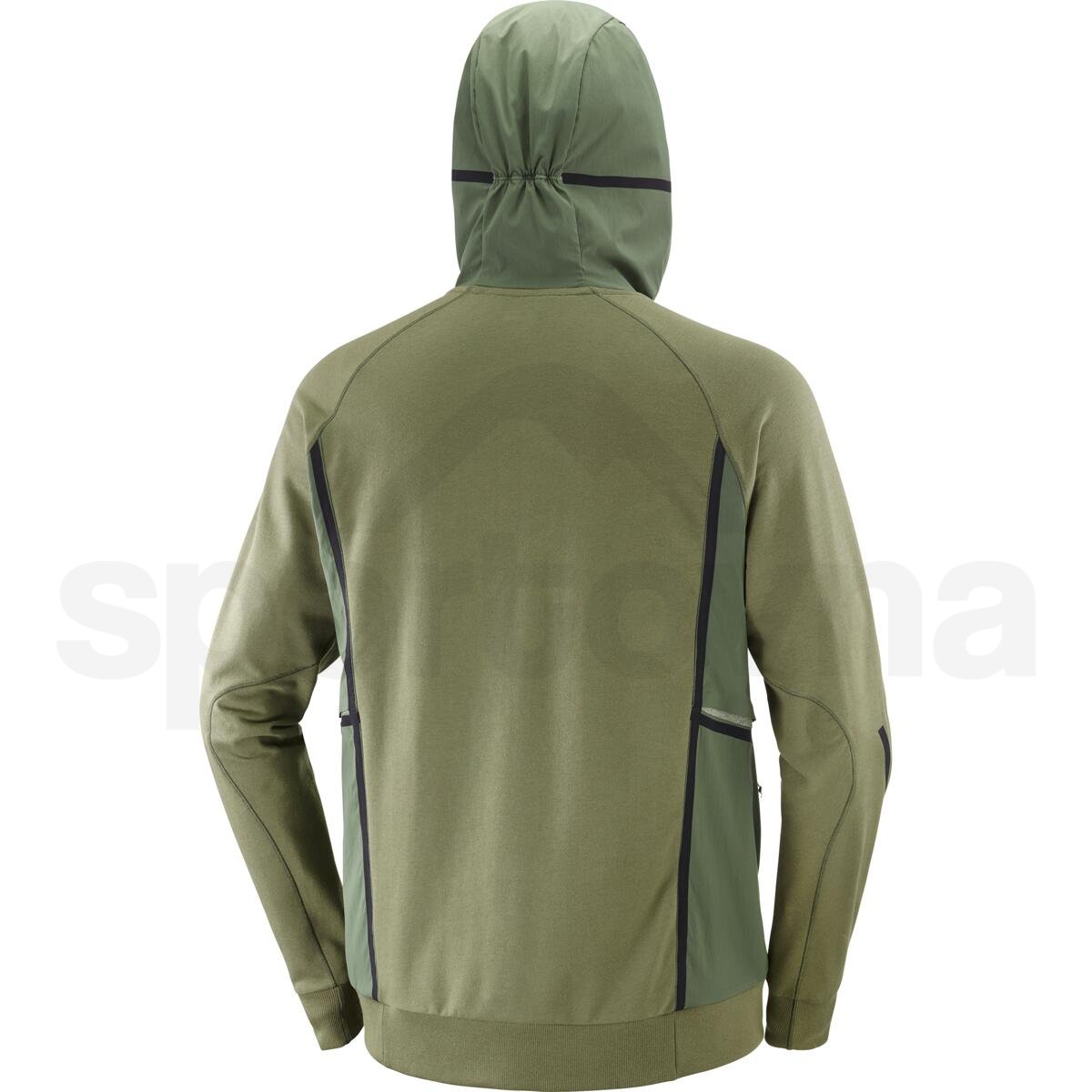 Mikina Salomon Runlife Hoodie M - zelená