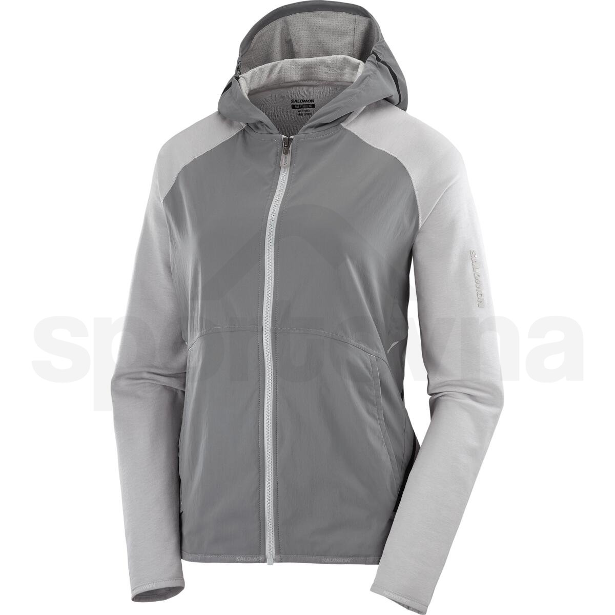 Mikina Salomon Runlife Hoodie W - šedá