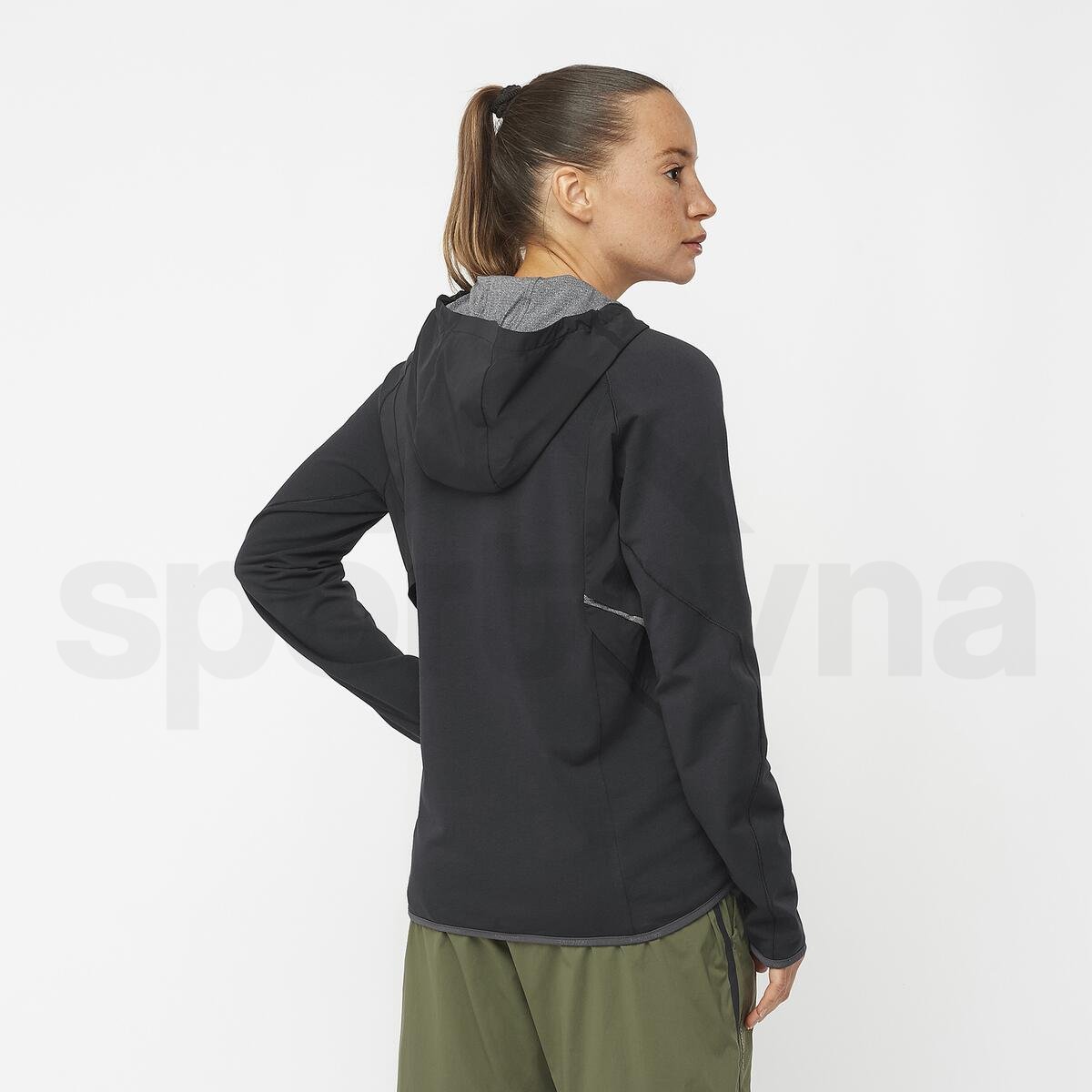 Mikina Salomon Runlife Hoodie W - černá