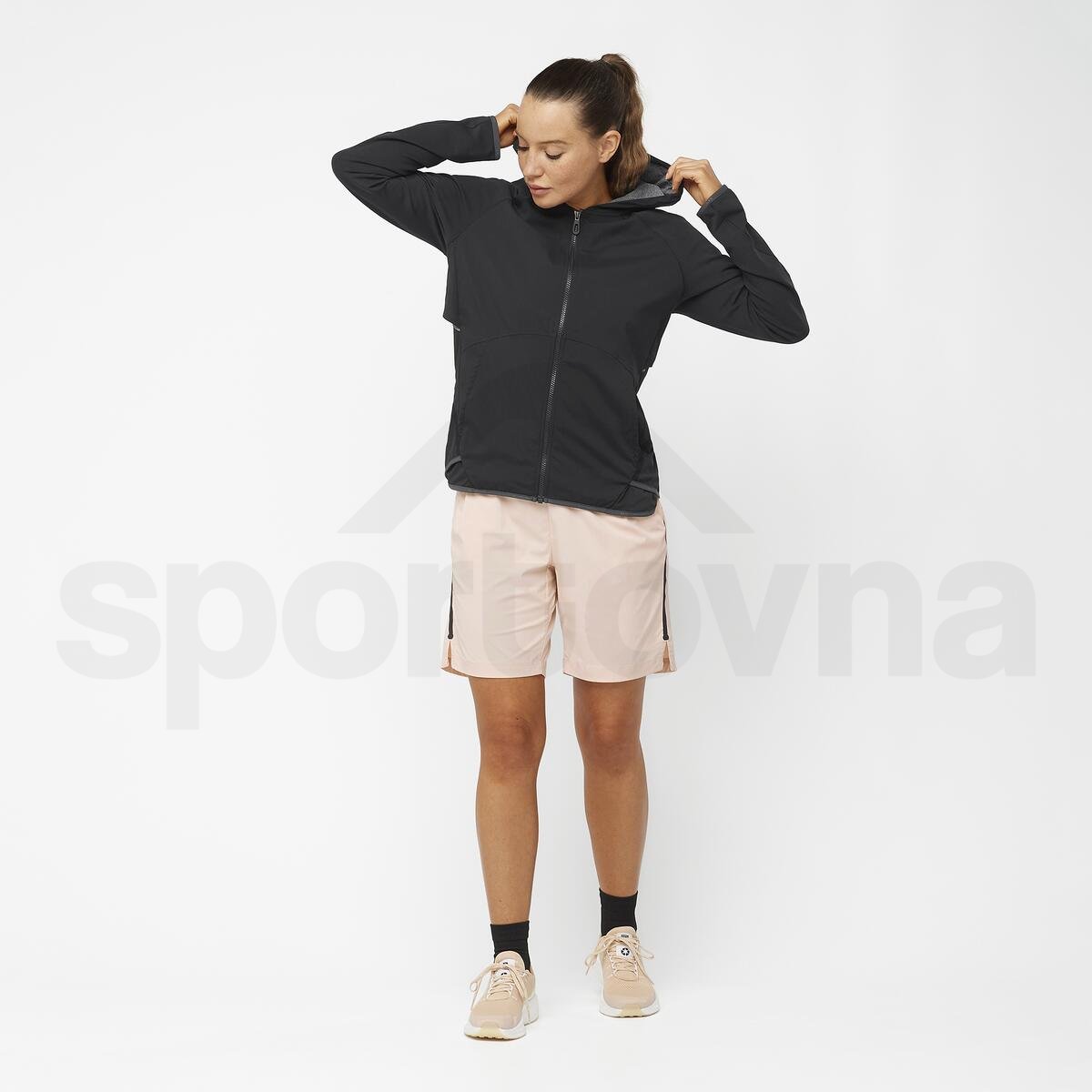 Mikina Salomon Runlife Hoodie W - černá