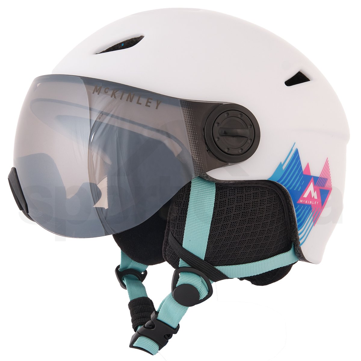 Lyžařská helma McKinley Ski Pulse Revo Visier Jr - bílá