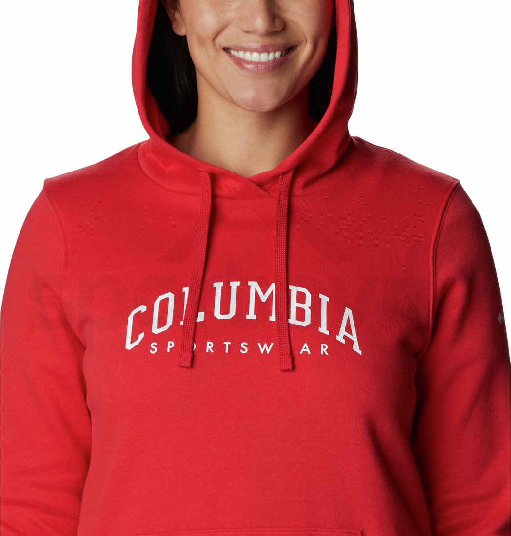 Mikina Columbia Trek™ Graphic Hoodie W - červená