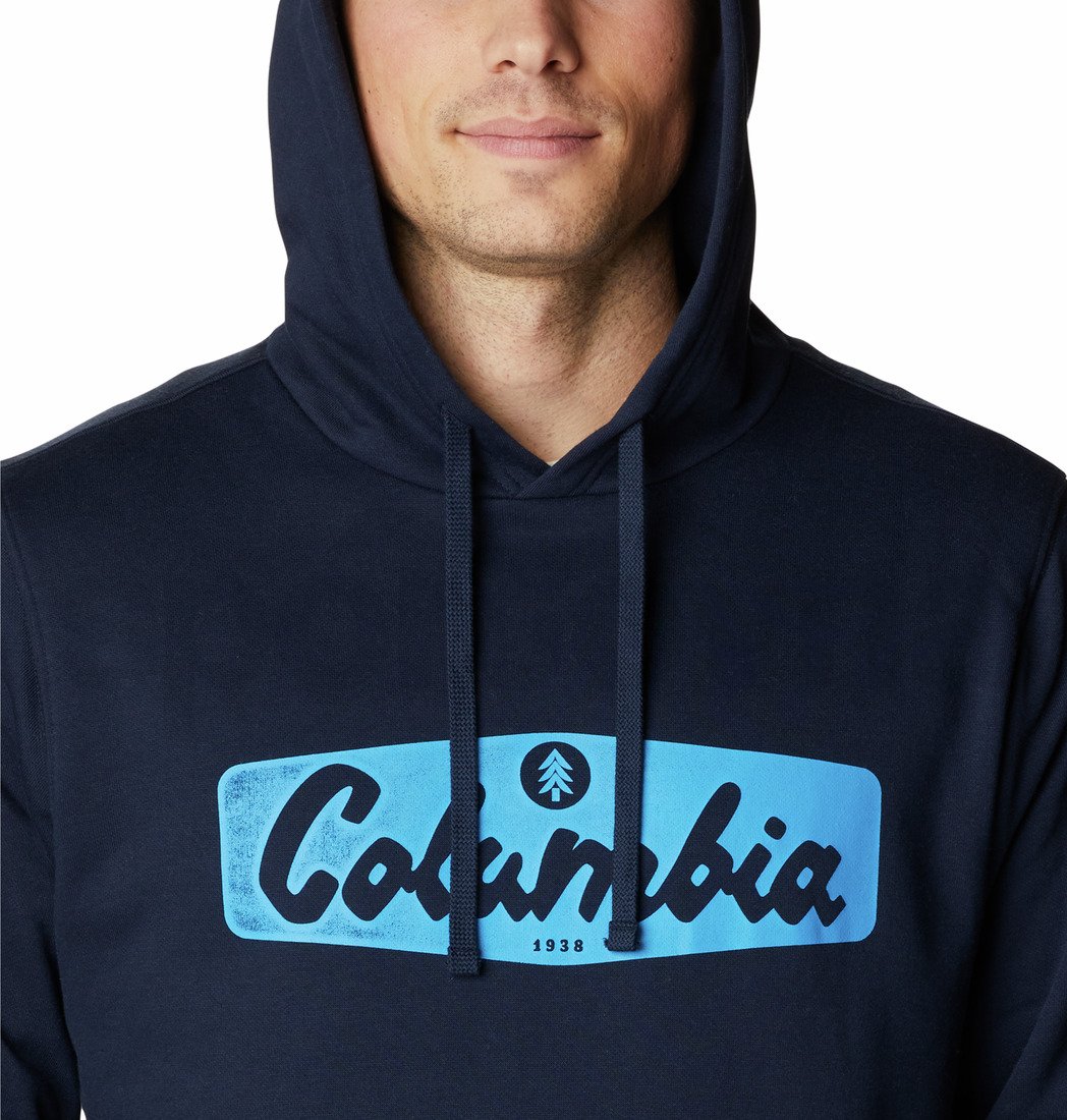 Mikina Columbia Trek™ Graphic Hoodie M - tmavě modrá