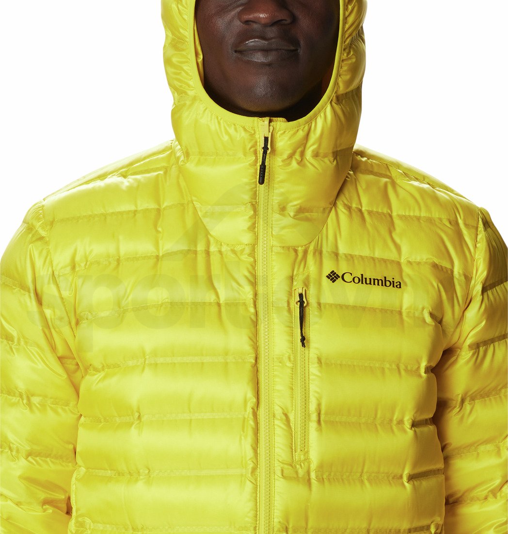 Bunda Columbia Pebble Peak™ Down Hooded Jacket M - žlutá