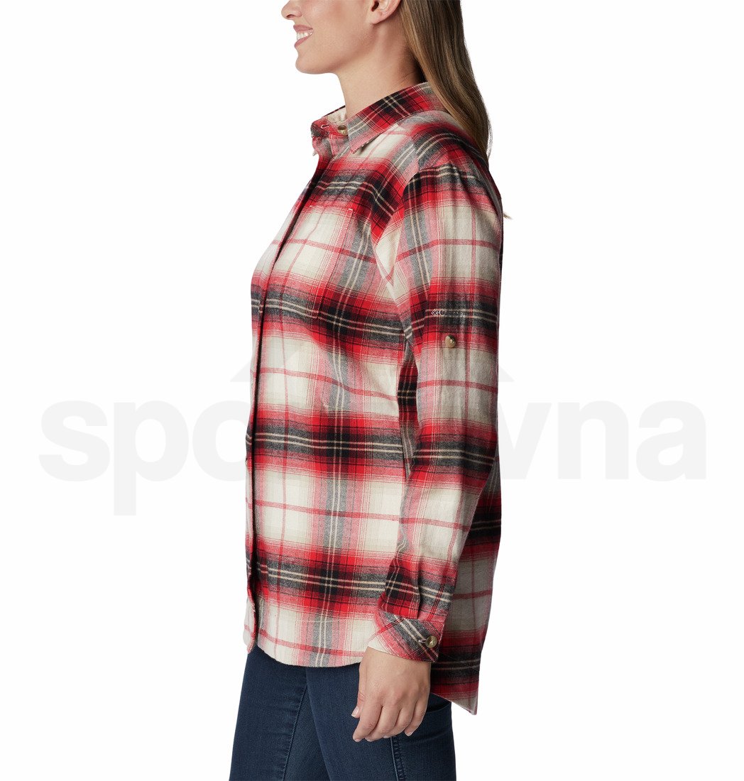 Košile Columbia Holly Hideaway™ Flannel Shirt W - červená/bílá