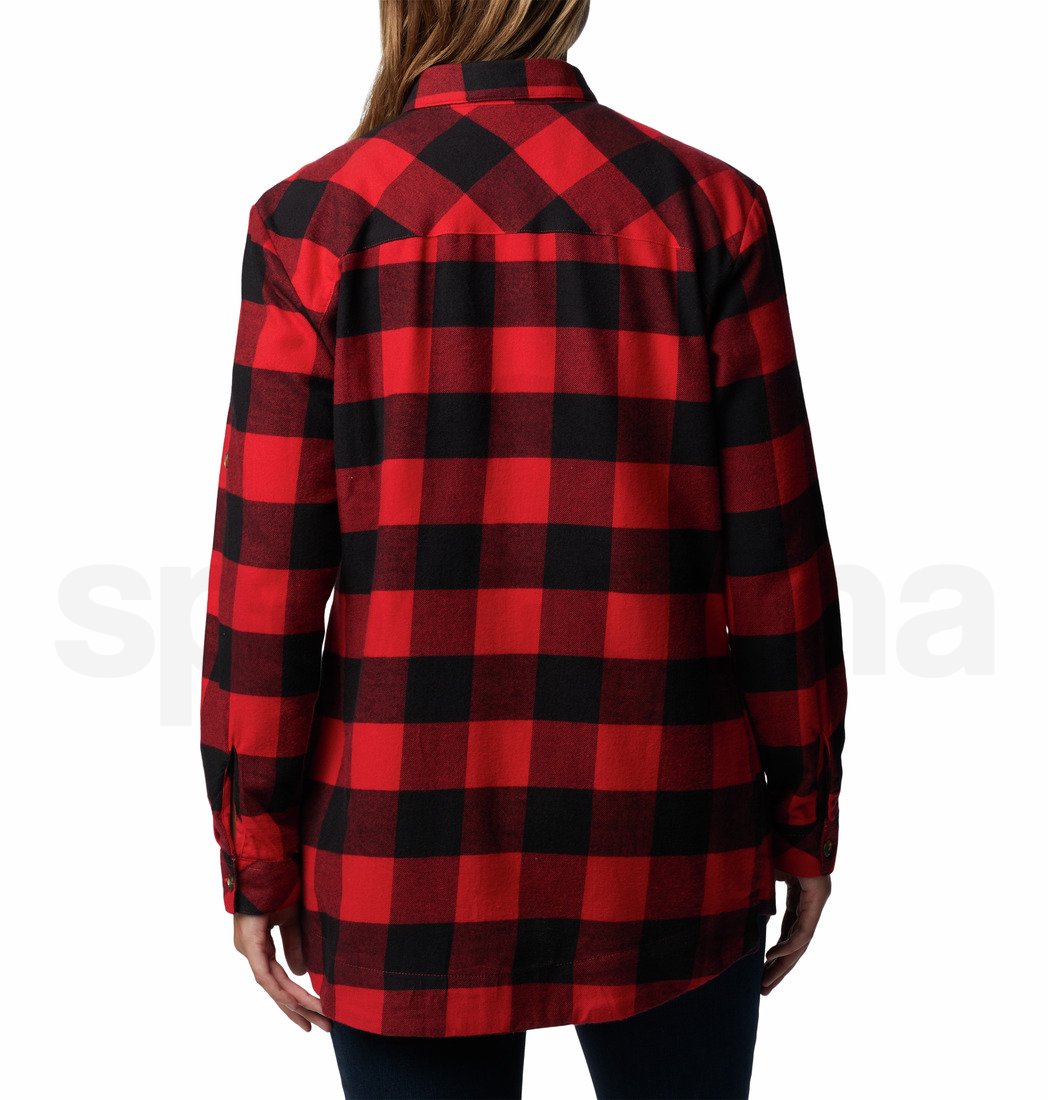 Košile Columbia Holly Hideaway™ Flannel Shirt W - černá/červená