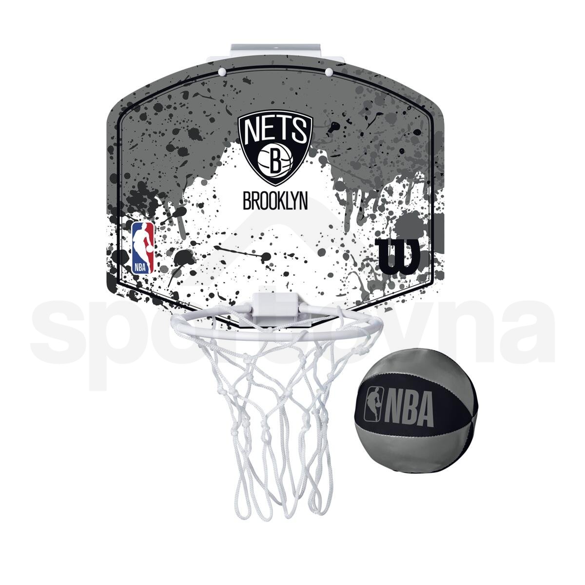 Koš Wilson NBA Team Mini Hoop Bro Nets - černá