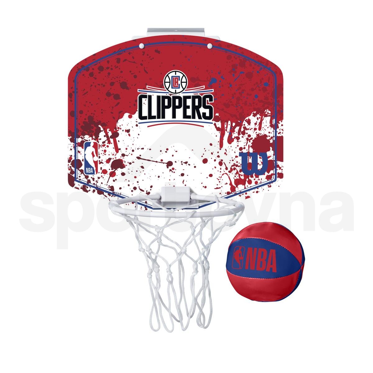 Koš Wilson NBA Team Mini Hoop La Clippers - červená