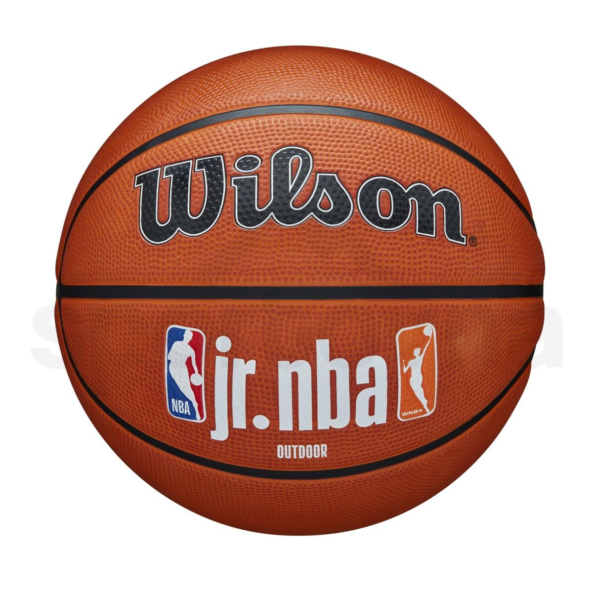 Míč Wilson Jr NBA Fam Logo Auth Outdoor Bskt - hnědá