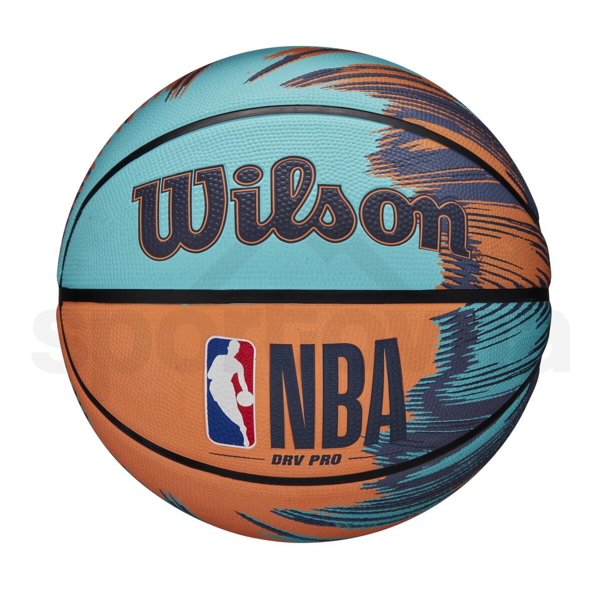Míč Wilson NBA Drv Pro Streak Bskt - modrá/oranžová