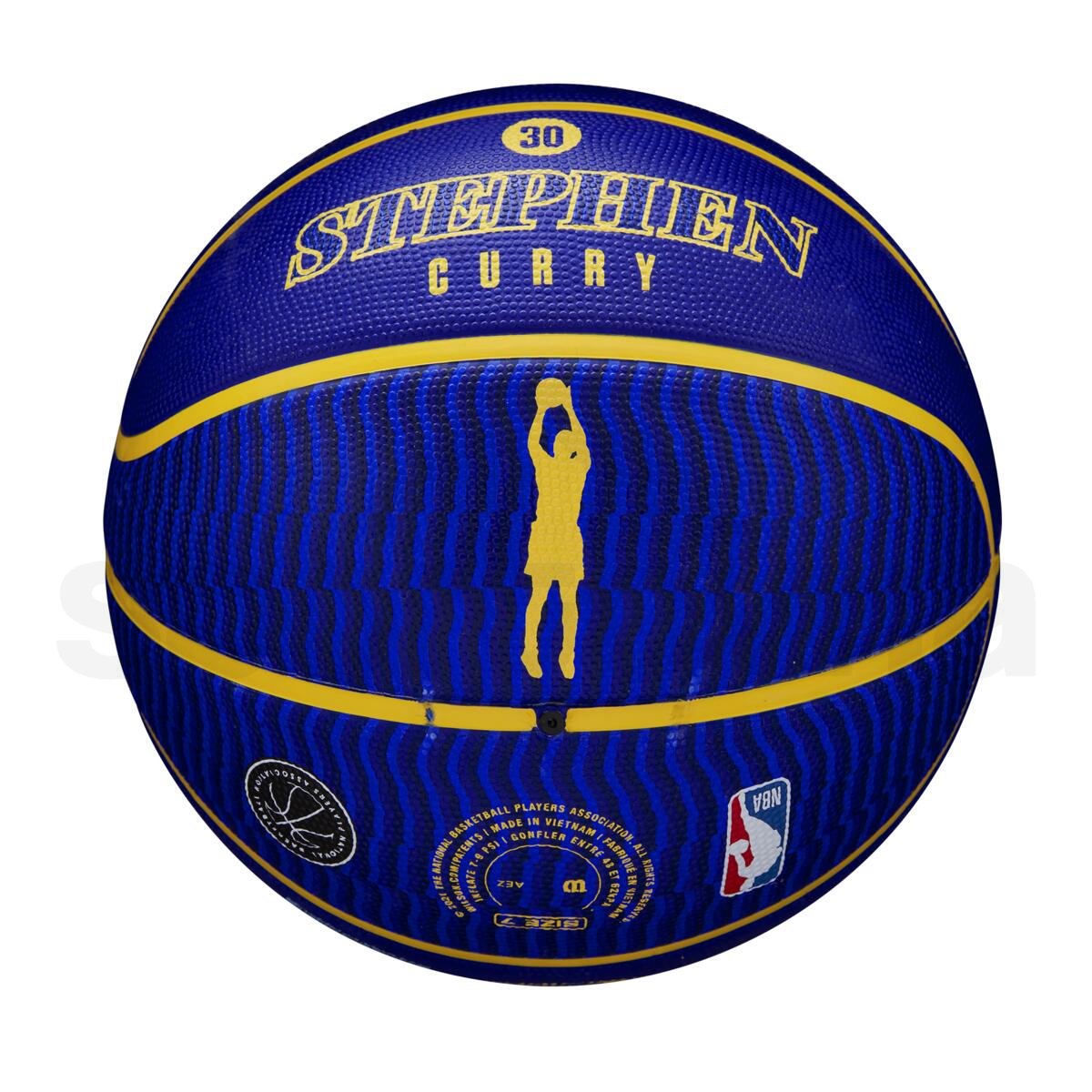 Míč Wilson NBA Player Icon Outdoor Bskt Curry - modrá