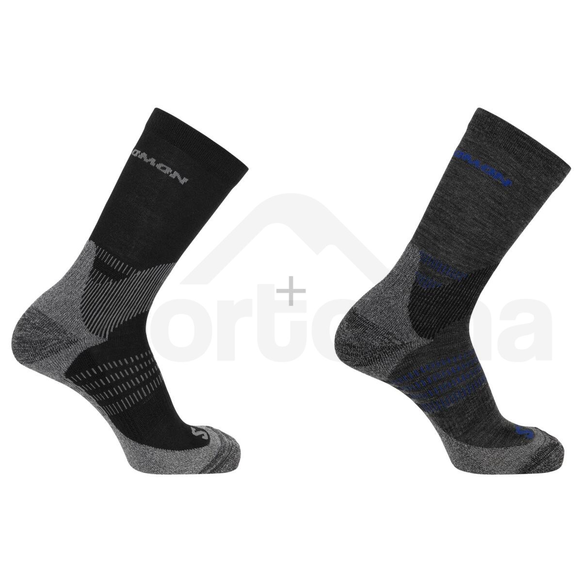 Ponožky Salomon X Ultra Access Crew 2-Pack - černá