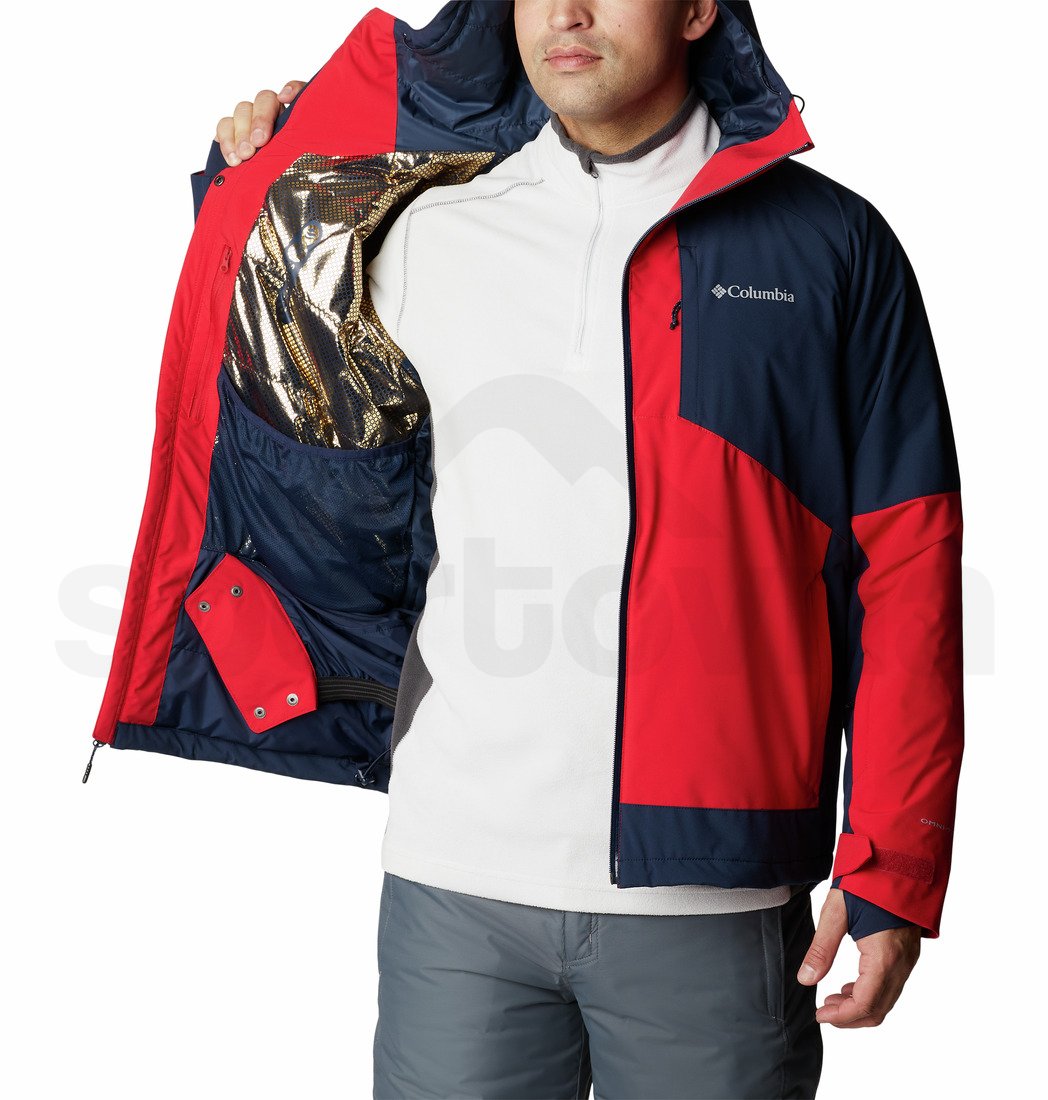 Bunda Columbia Centerport™ II Jacket Man - červená/námořnická