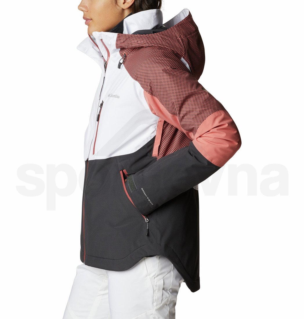 Bunda Columbia Snow Slab™ Blackdot™ Jacket Wmn šedá/růžová/bílá