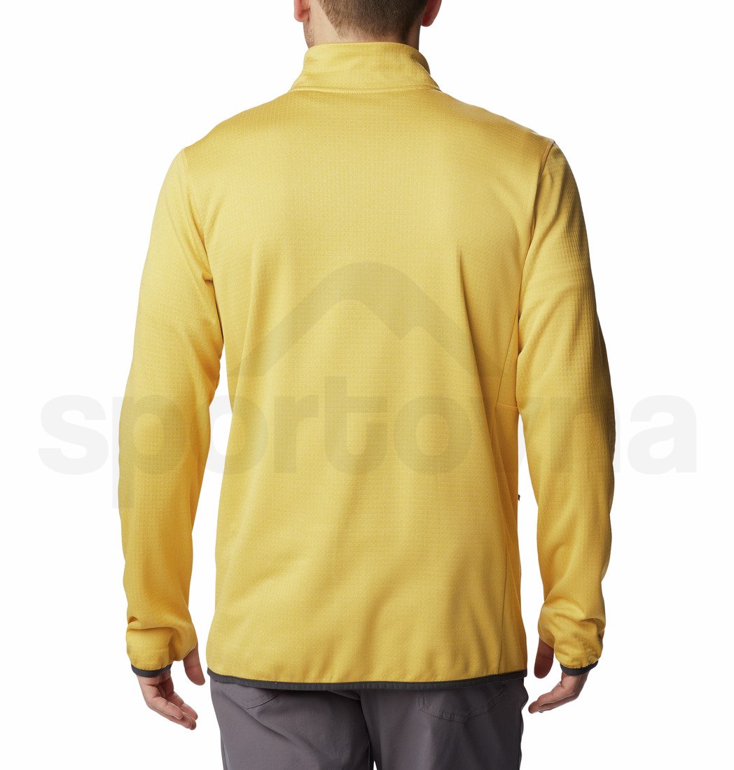 Mikina Columbia Park View™ Fleece Full Zip M - žlutá/hnědá