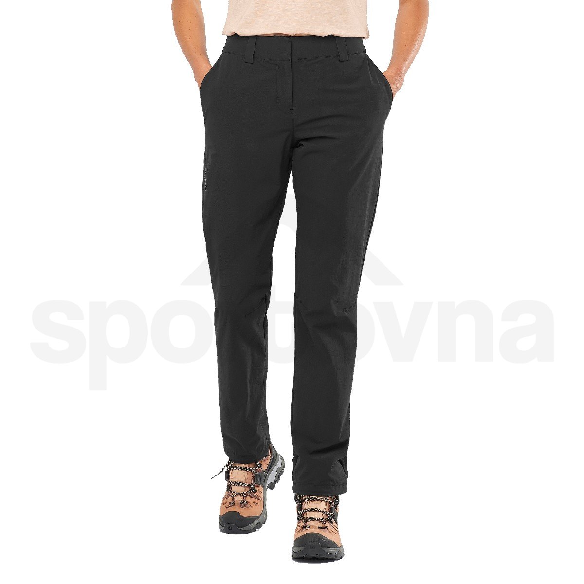Kalhoty Salomon WAYFARER PANTS W - černá (standardní délka)