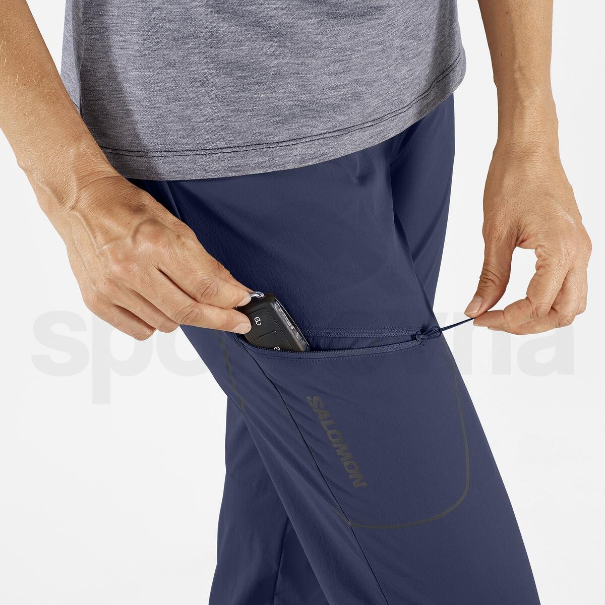 Kalhoty Salomon Wayfarer Pants W - modrá (standardní délka)