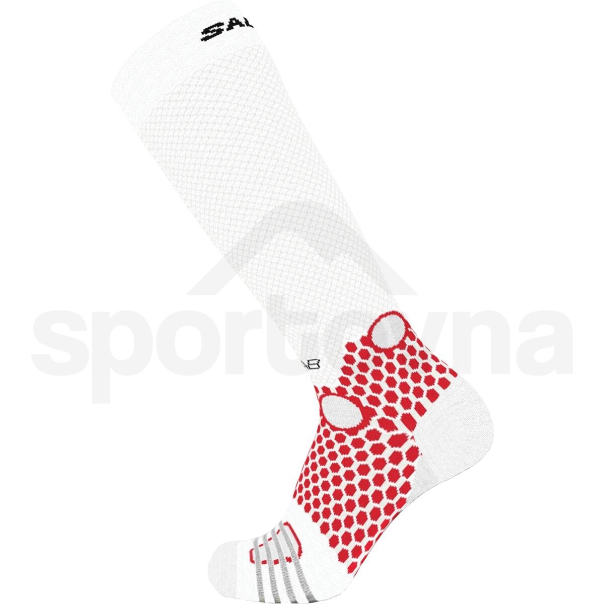 Ponožky Salomon S/LAB Ultra Knee - bílá/červená