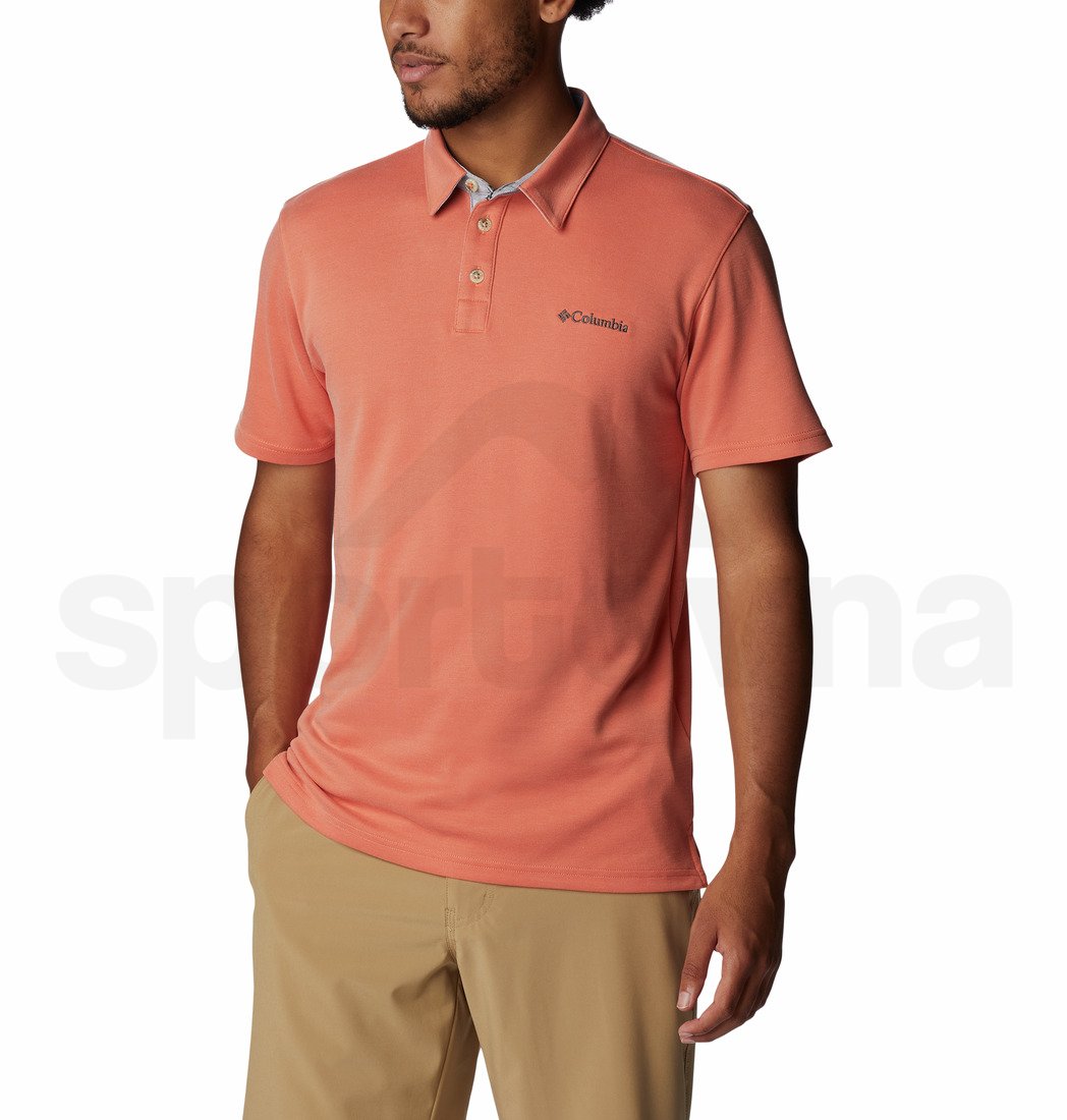 Tričko Columbia Nelson Point™ Polo M - oranžová/růžová