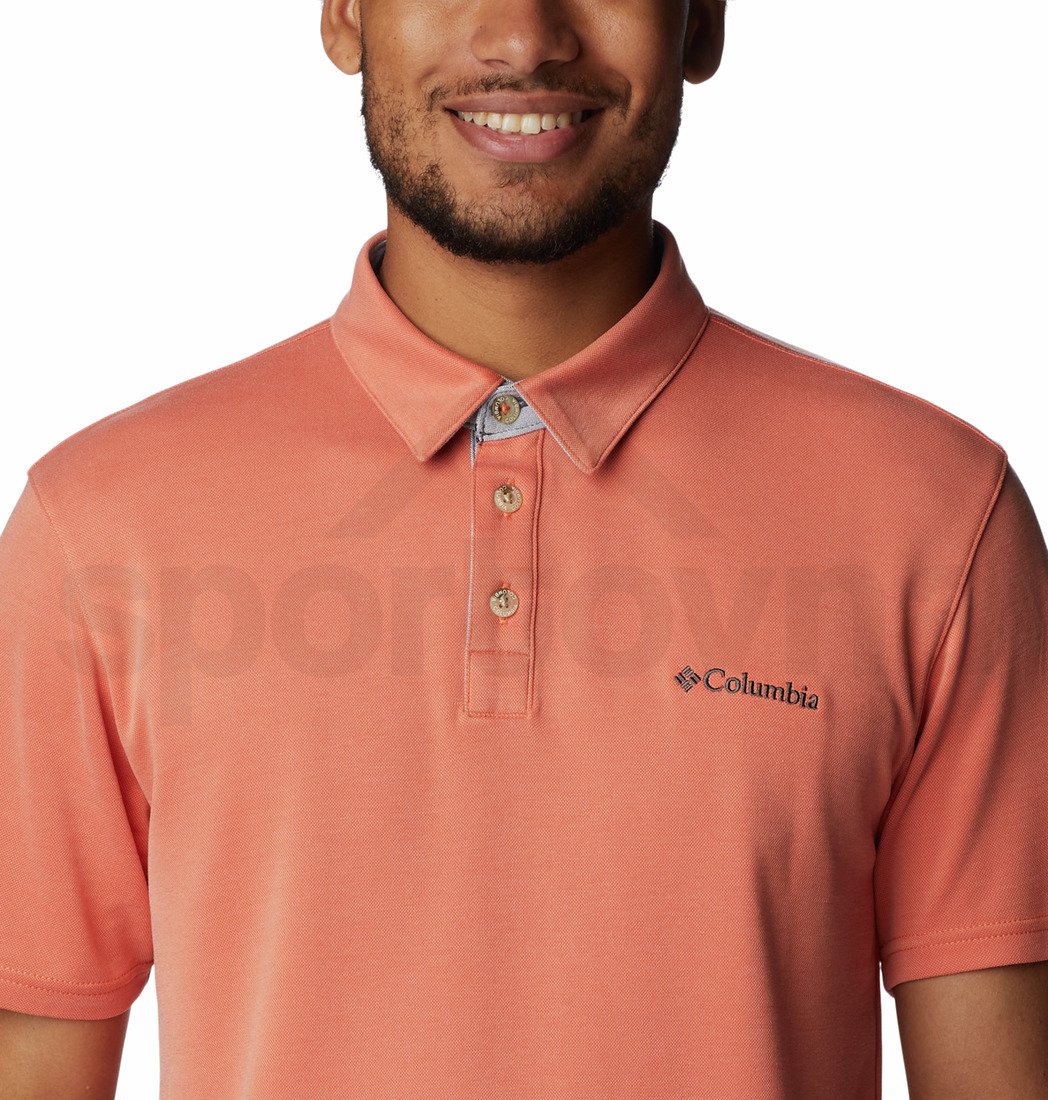 Tričko Columbia Nelson Point™ Polo M - oranžová/růžová
