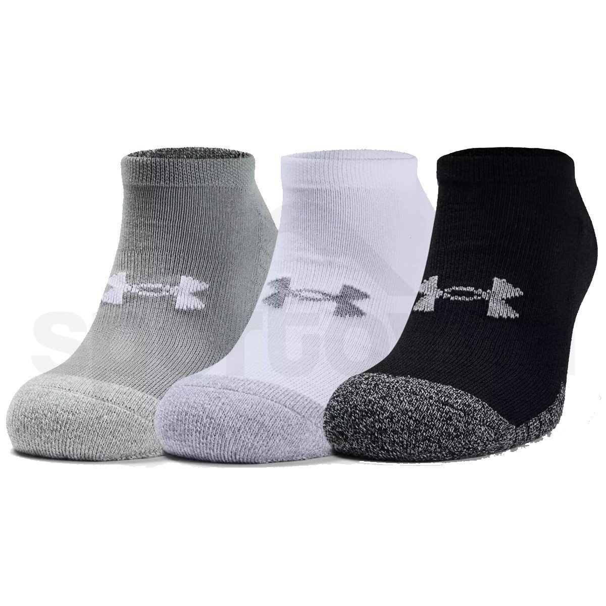 Ponožky Under Armour Heatgear NS - šedá/bílá/černá