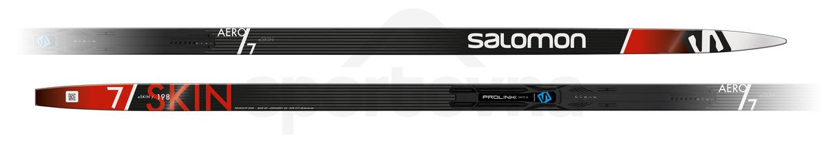 Běžky Salomon Aero 7 eSkin + Vázání Prolink Shift Pro CL - černá/červená