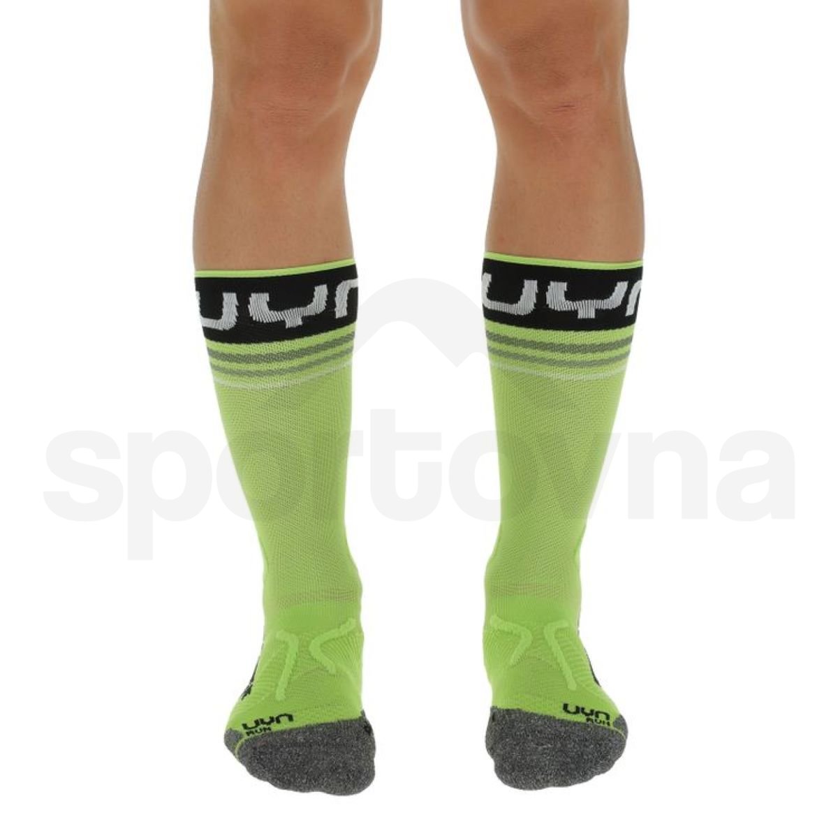 Ponožky UYN Runner's One Mid Socks M - zelená/černá