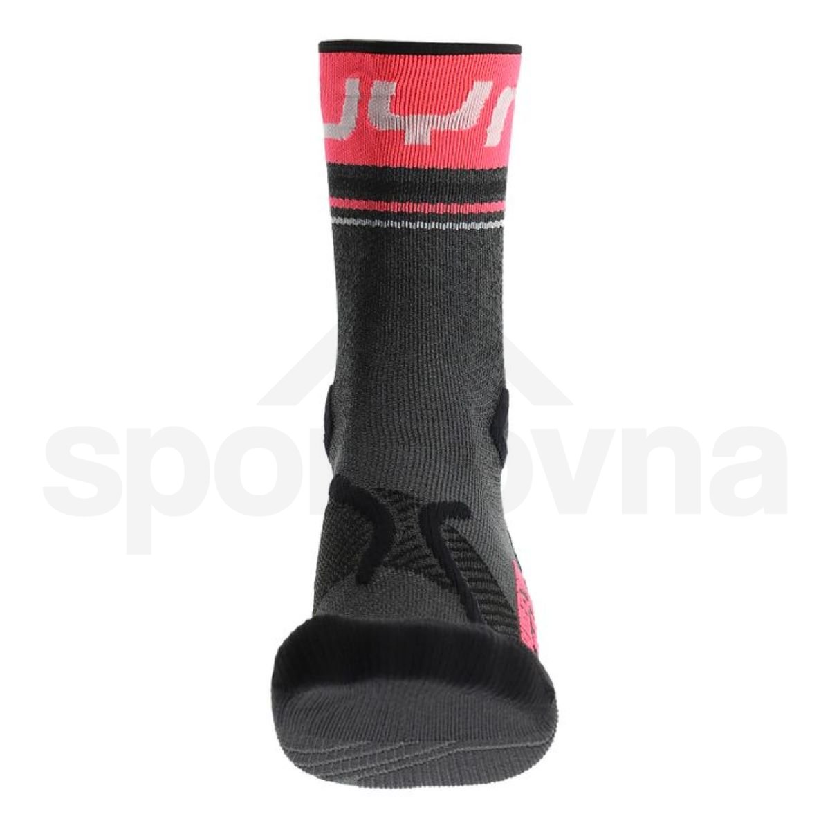 Ponožky UYN Runner's One Mid Socks W - šedá/růžová