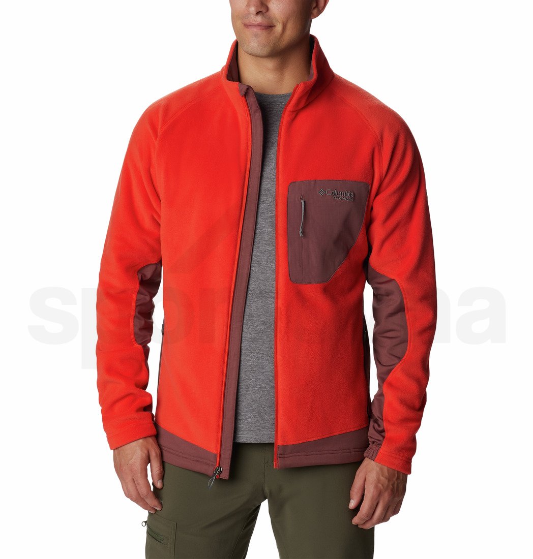 Mikina Columbia Titan Pass™ 2.0 II Fleece M - červená
