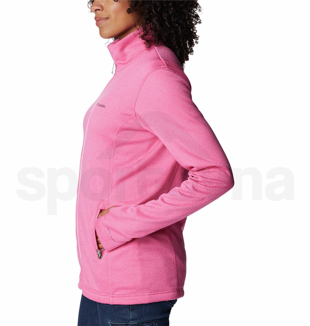 Mikina Columbia Park View™ Grid Fleece Full Zip W - růžová