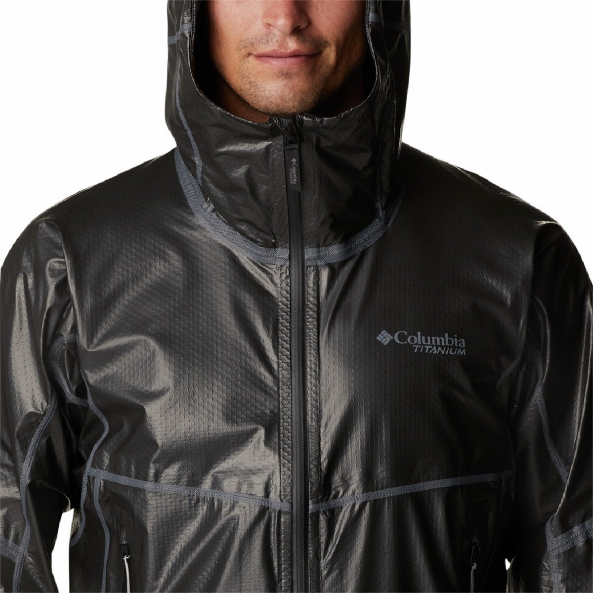 Bunda Columbia OutDry Extreme™ Mesh Hooded Shell M - čierna