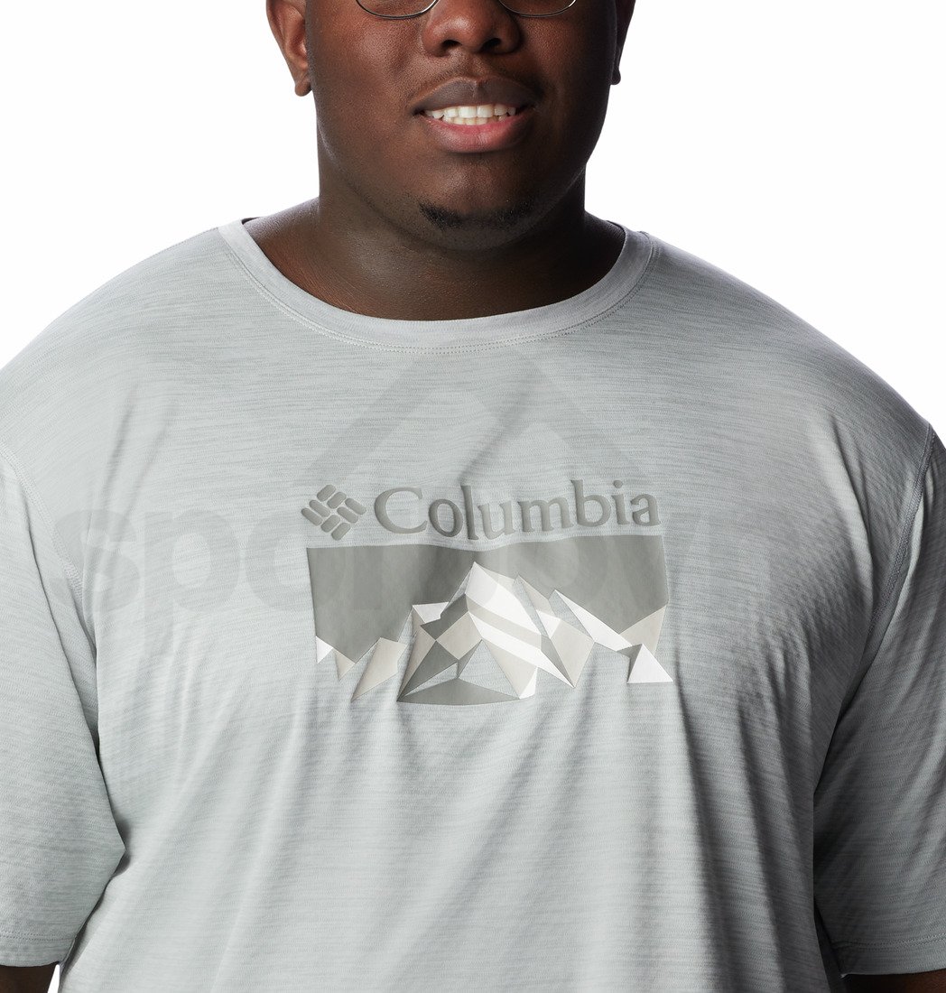 Tričko Columbia Zero Rules™ Short Sleeve Graphic Shirt M - šedá (PLUS SIZE)