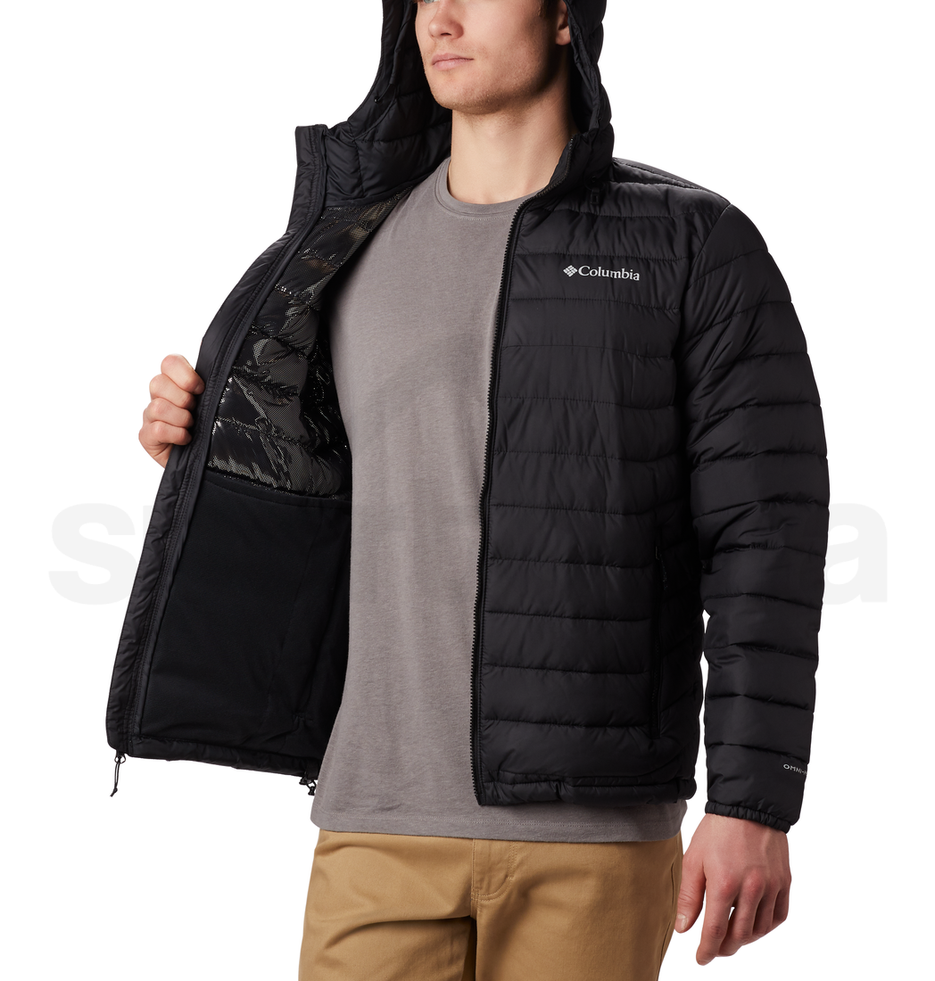Bunda Columbia Powder Lite™ Hooded Jacket M - černá