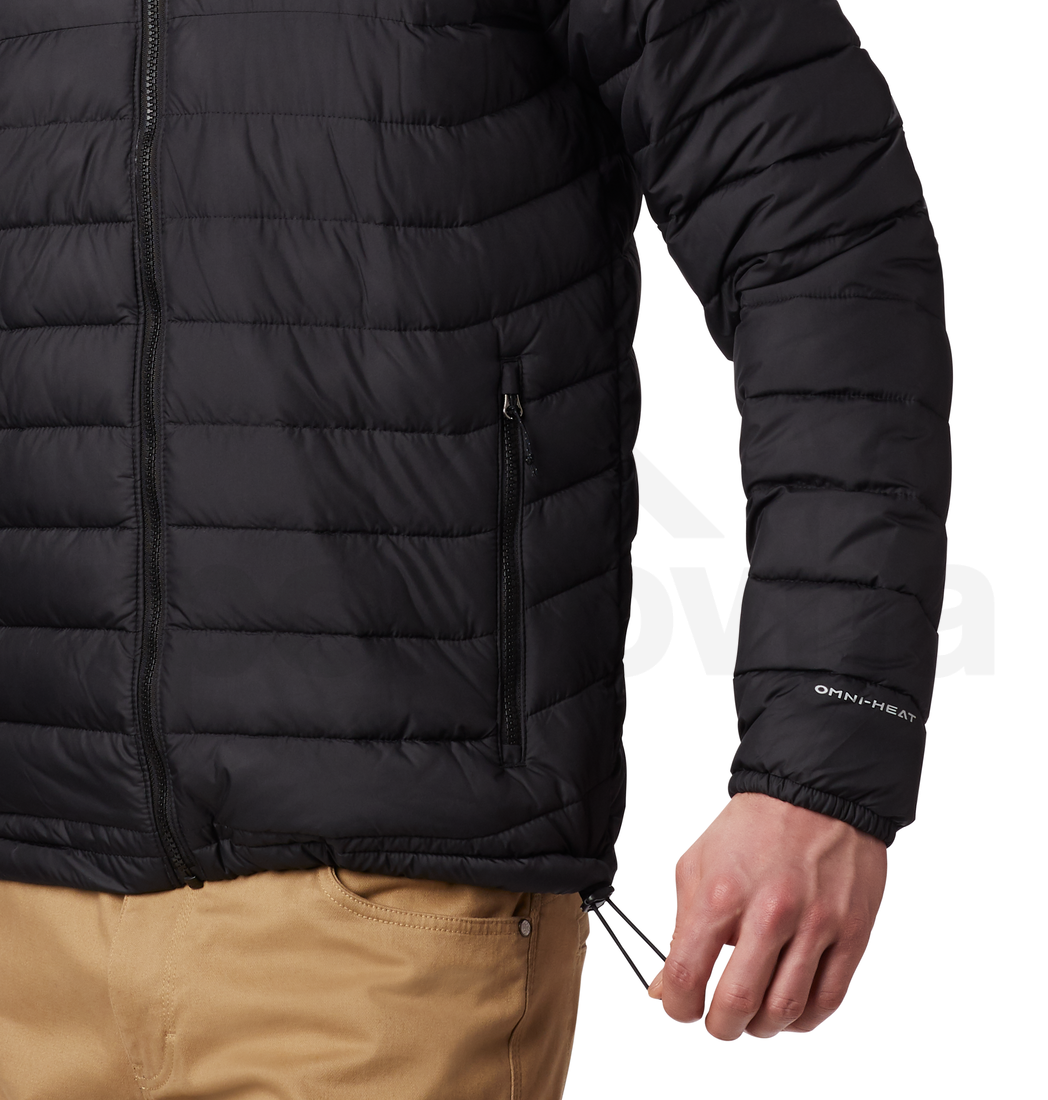Bunda Columbia Powder Lite™ Hooded Jacket M - černá