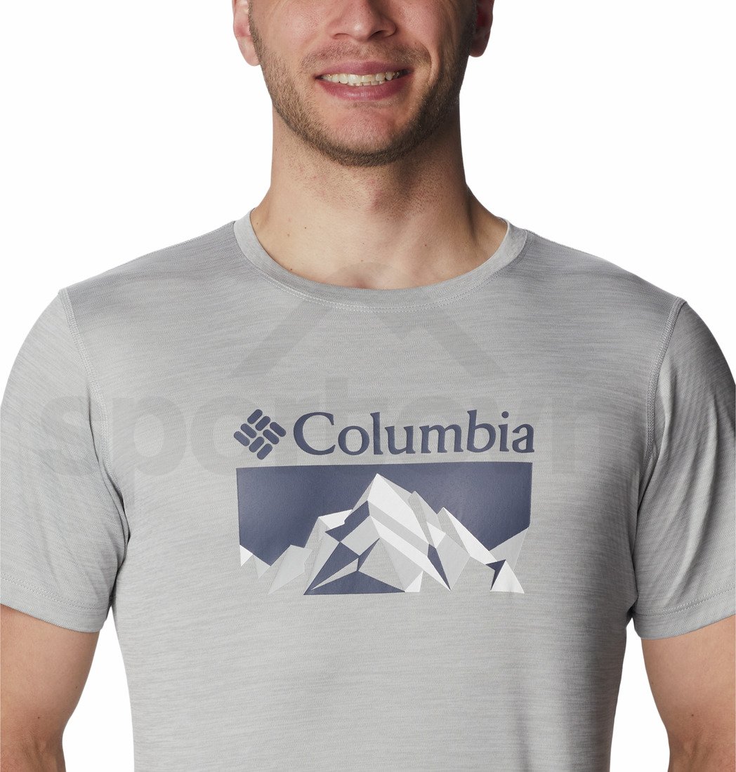 Triko Columbia Zero Rules™ Short Sleeve Graphic Shirt M - šedá