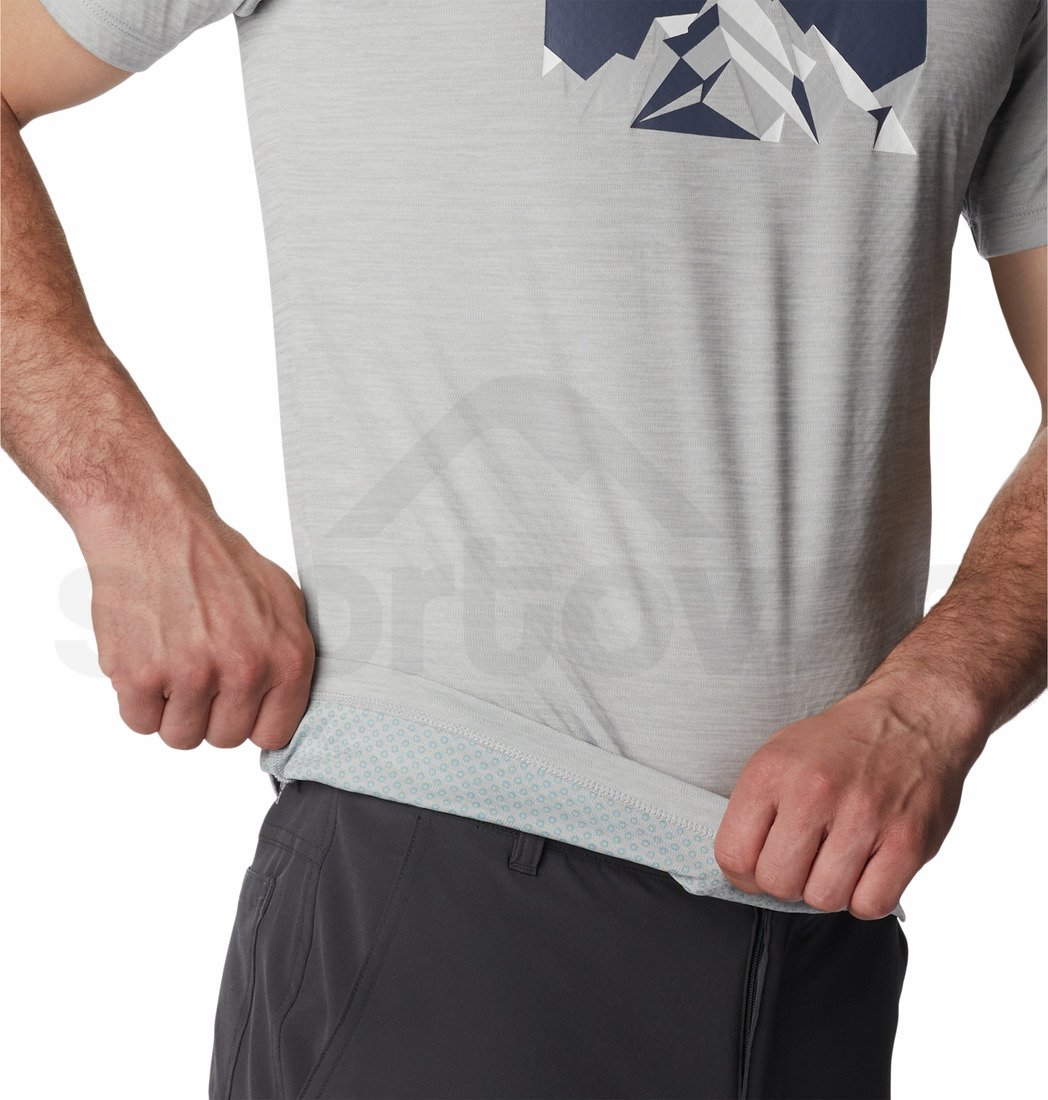 Triko Columbia Zero Rules™ Short Sleeve Graphic Shirt M - šedá