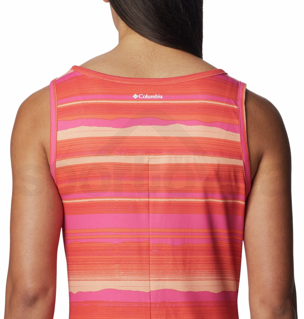 Šaty Columbia Chill River™ Printed Dress W - oranžová/růžová/proužek
