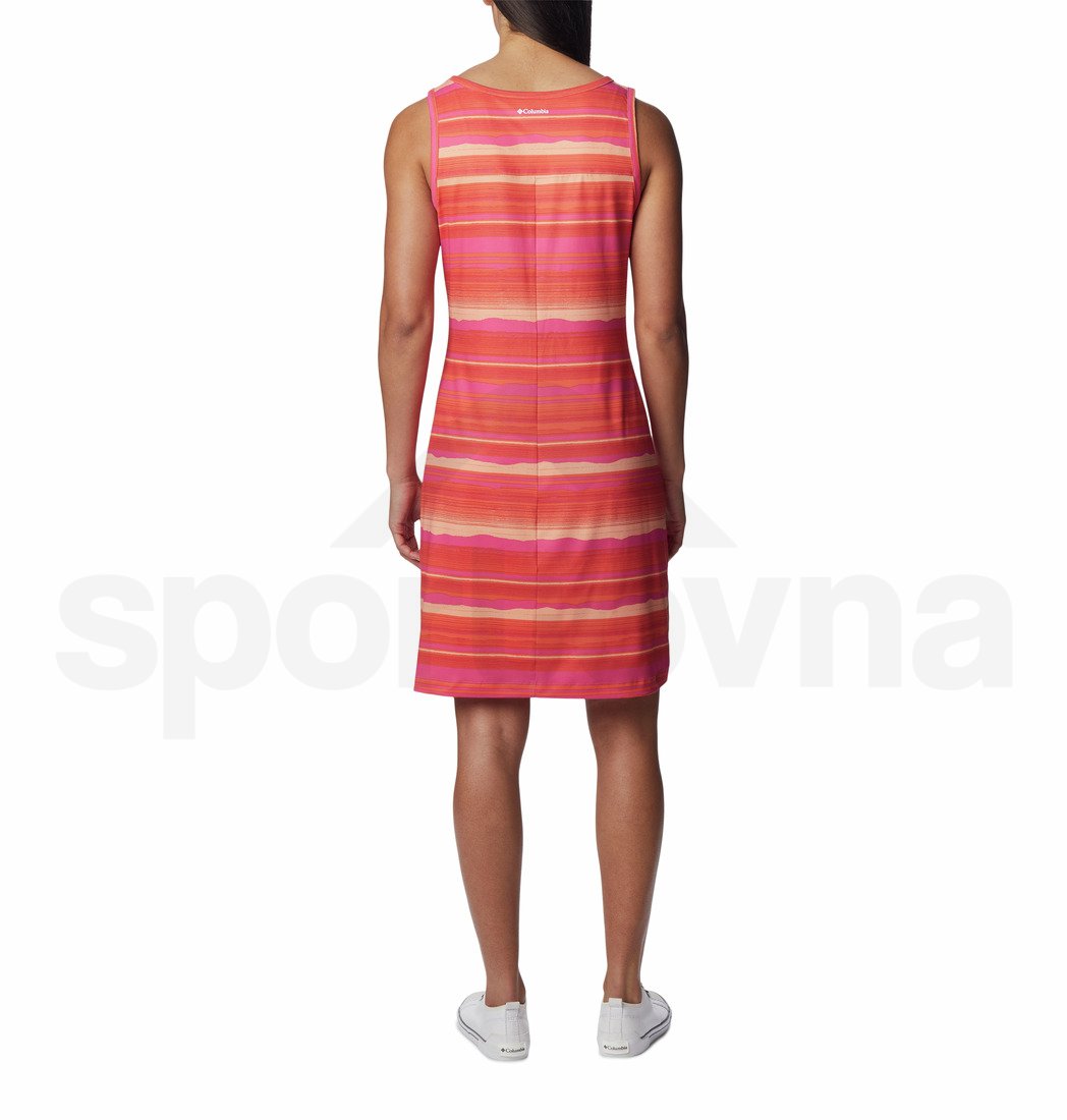 Šaty Columbia Chill River™ Printed Dress W - oranžová/růžová/proužek