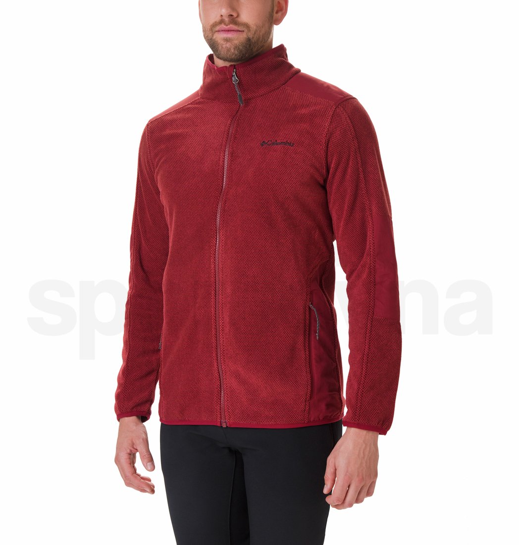 Mikina Columbia Tough Hiker™ Full Zip Fleece - červená