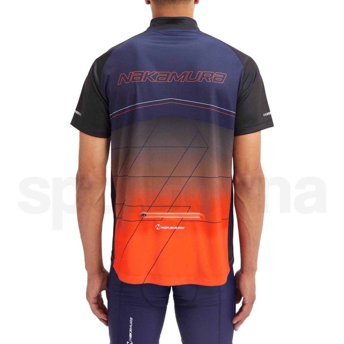 Tričko Nakamura Fedor II M - oranžová/modrá