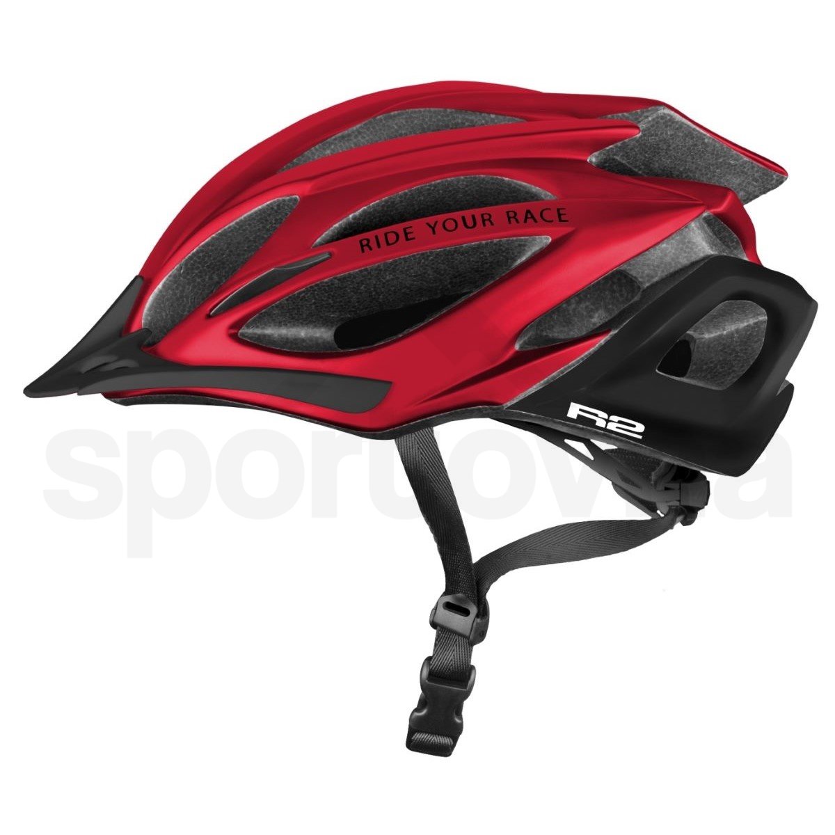 Cyklo helma R2 Pro-Tec - červená/černá